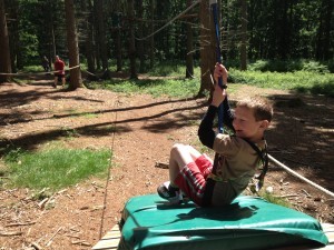 End of the zip wire
