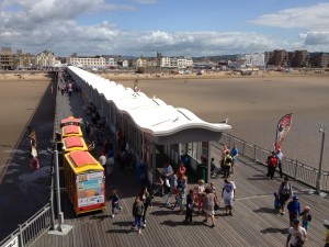 Looking back down the Grand Pier, Weston-super-Mare