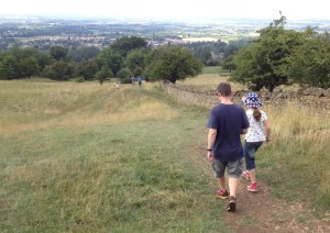 Heading downhill back to Broadway
