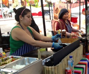 Food stalls at Camden market