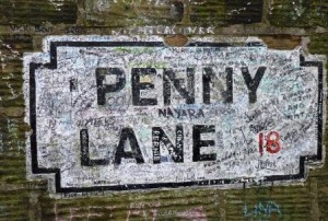 Penny Lane, a stop on the Fab Four Beatles tour