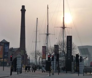 Albert Dock at sunset