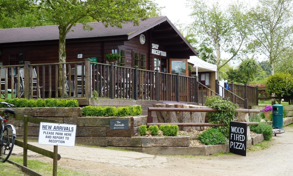 Reception and shop at Fauxquets Valley campsite