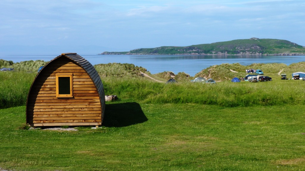 View from wigwam at Sands Campsite