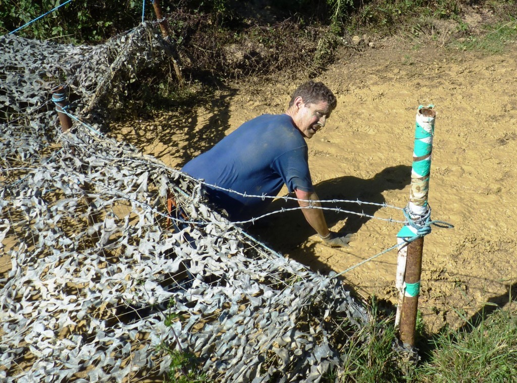 Mind the barbed wire!