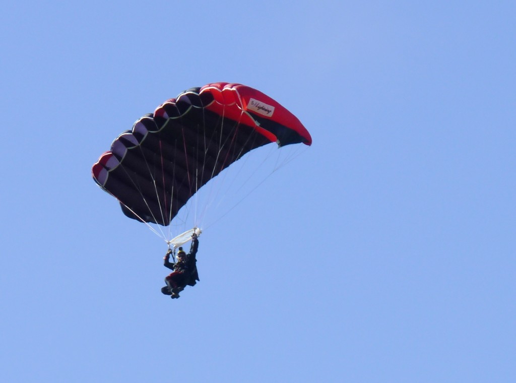 Skydiver at Nuts Adventure Race