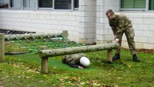 The mini-assault course at REME