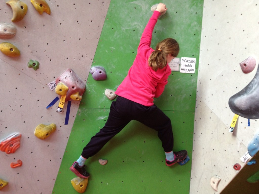 Bouldering at Reading climbing centre