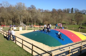 The jumping pillow, Bucklebury Farm Park