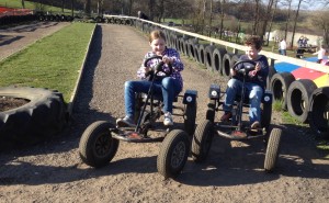 Pedal go-karts at Bucklebury Farm Park