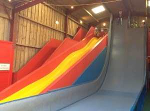 The slides at Bucklebury Farm Park