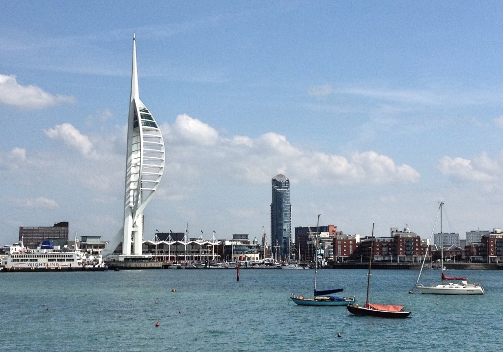 Spinnaker Tower from Gosport Ferry