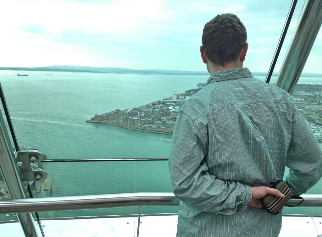 View out to Isle of Wight from Spinnaker Tower