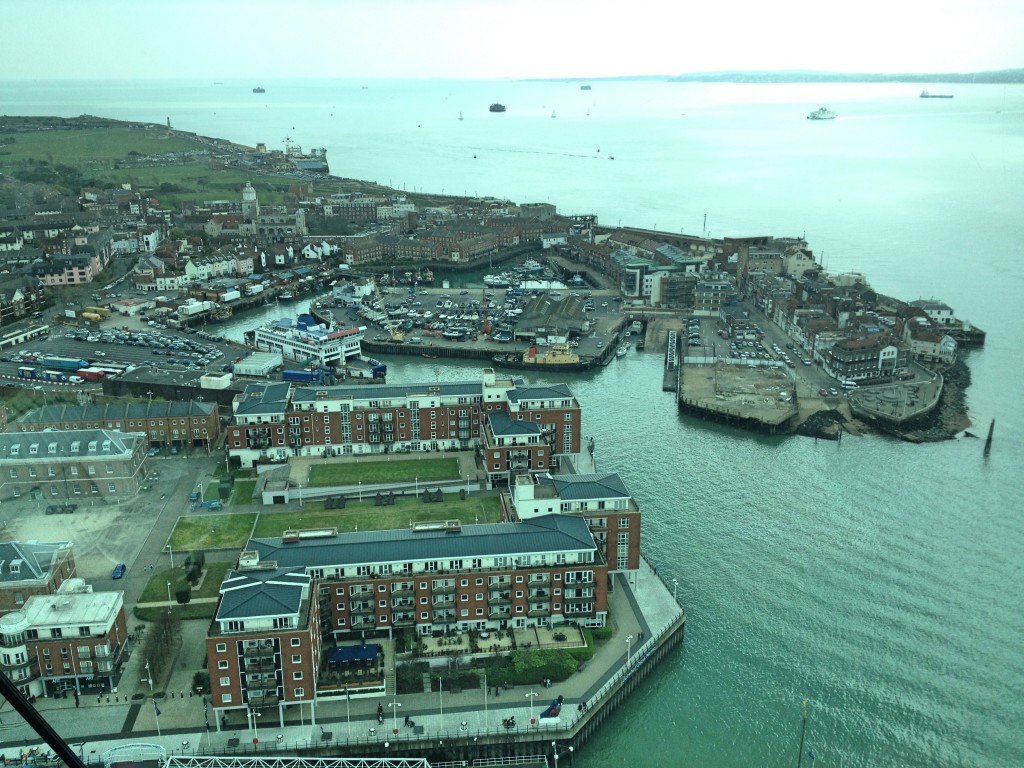 From View Deck 1, Spinnaker Tower