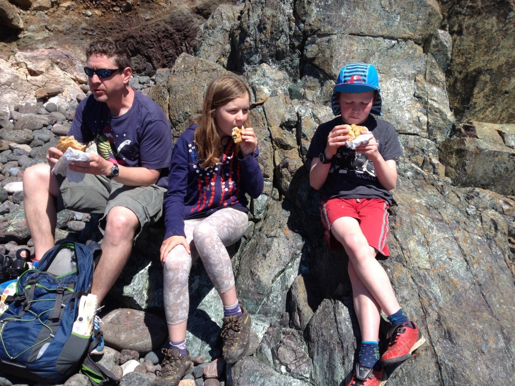 Pasties on the beach, Lizard Peninsula