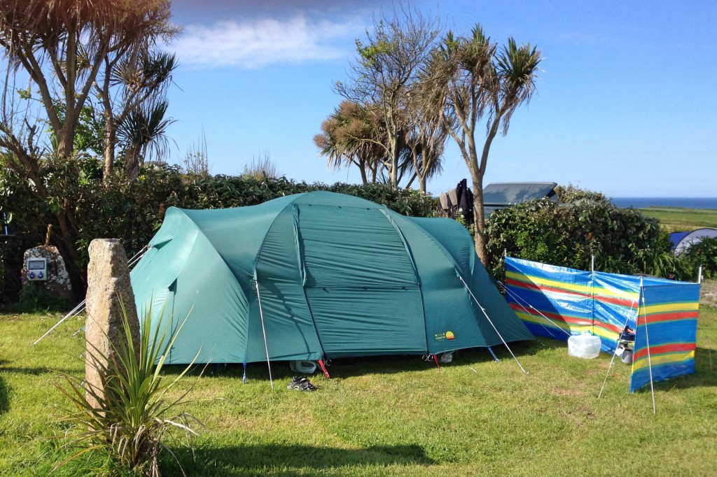 Our pitch at Henry's campsite