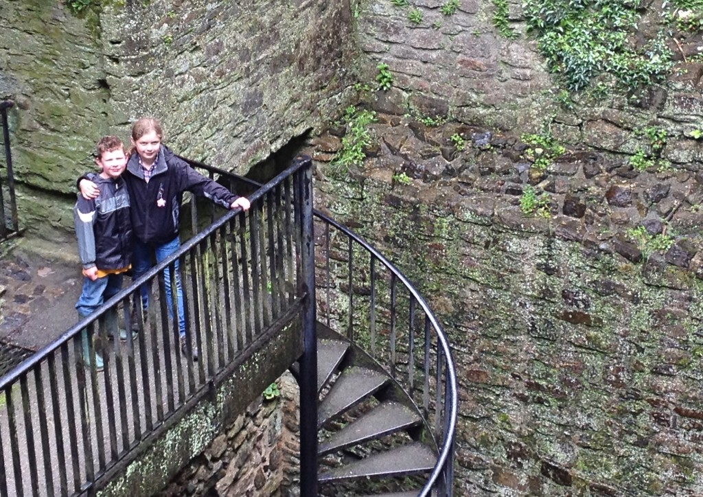 Inside Lydford Castle