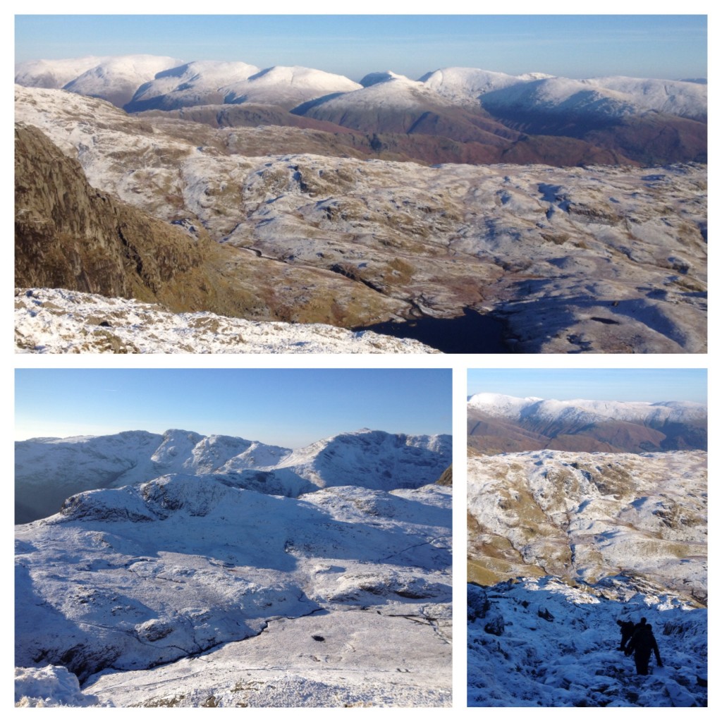 Snow views from Harrison Stickle