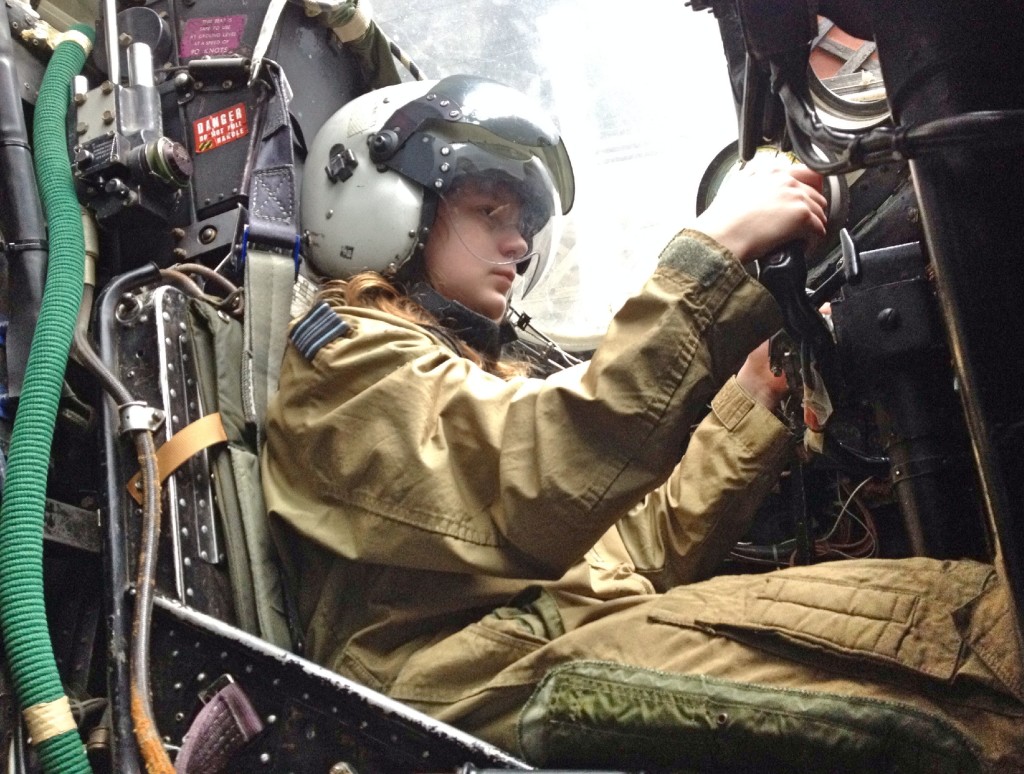 In the cockpit, Boscombe Down