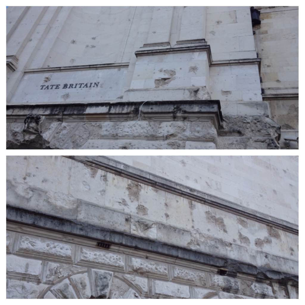 Tate Britain war damage