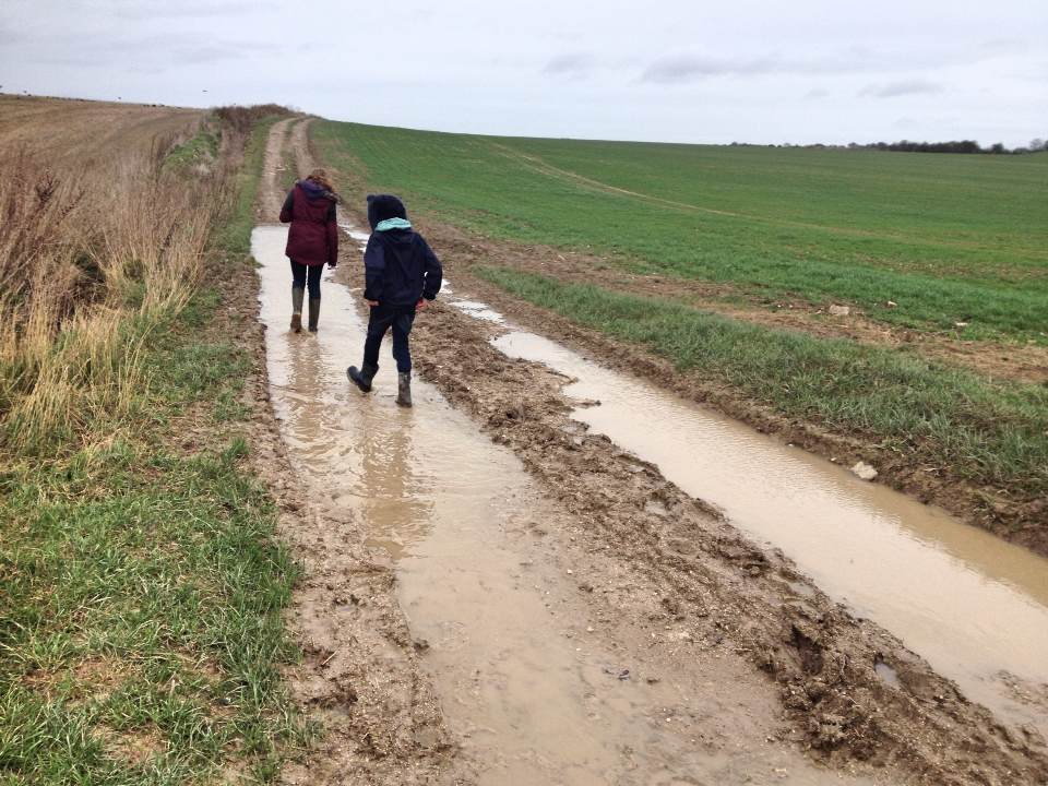 Who can resist walking through puddles?