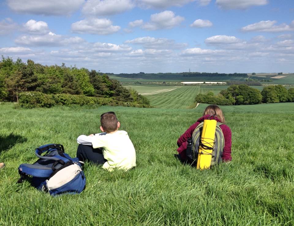 Rest break near the gallops, Lambourn