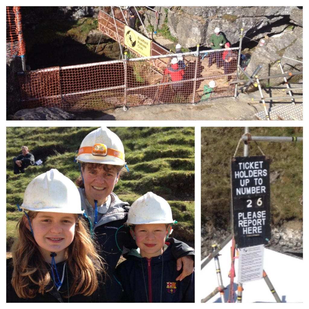 Waiting for the Gaping Gill descent