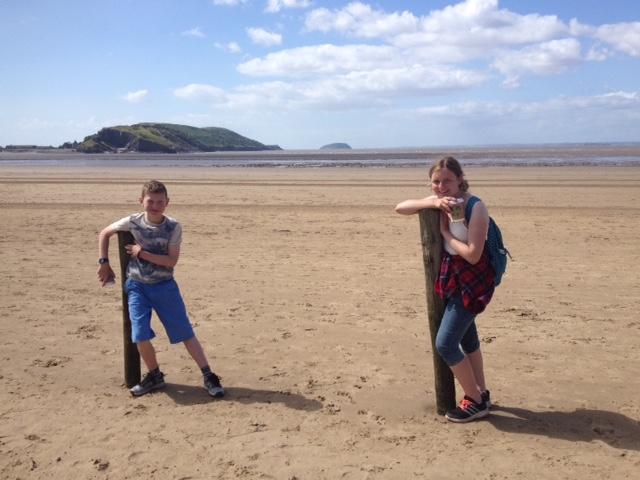 The quiet end of Weston-super-Mare beach