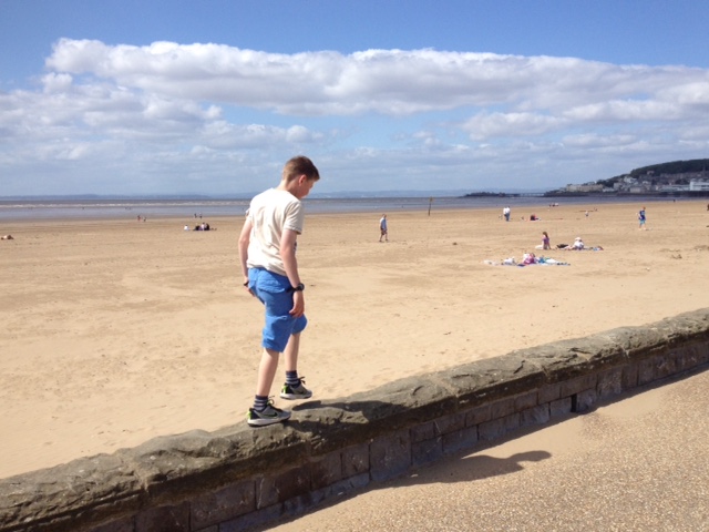 Walking towards Weston-super-Mare