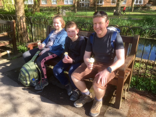 Celebratory ice cream in Winchester