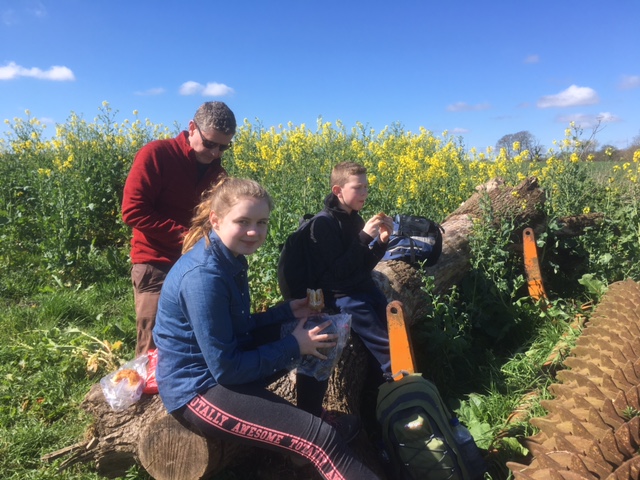 Lunch stop on the South Downs Way