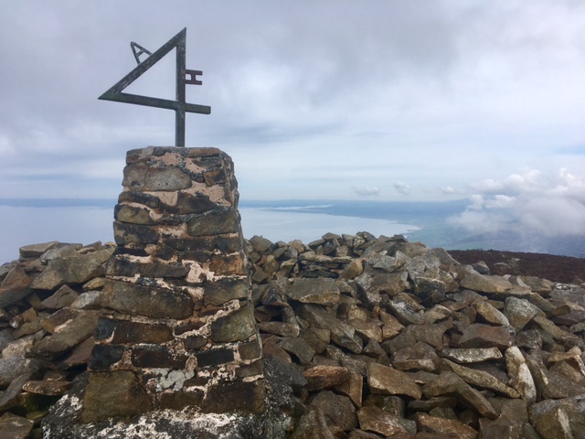 Trig point on Yr Eifl