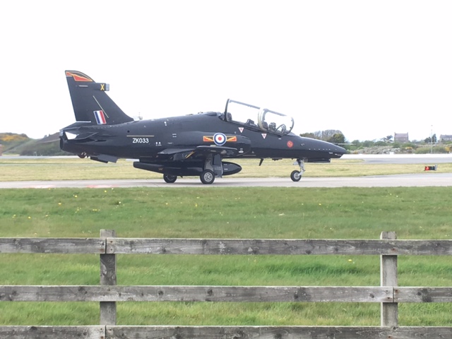 Hawk jet at RAF Valley, Anglesey