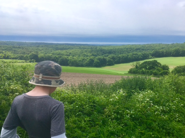 The gathering clouds! View from Westburon Hill