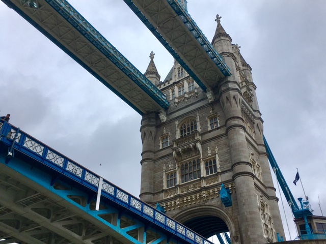 Under the Tower bridge, London