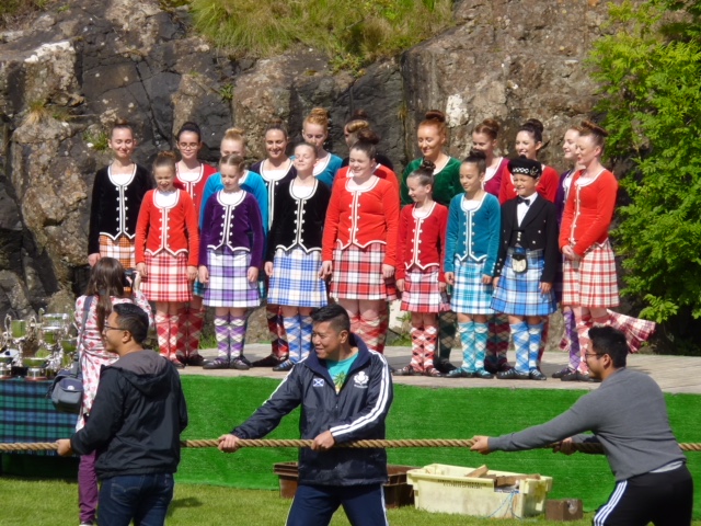 Dancers - and tug of war - at Skye Highland Games