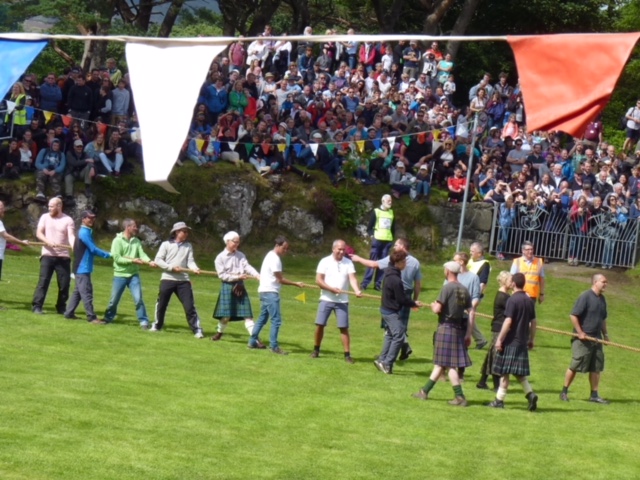 Tug of war at the Skye Highland Games