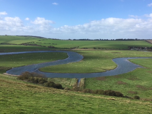 River meander, Cuckmere Haven