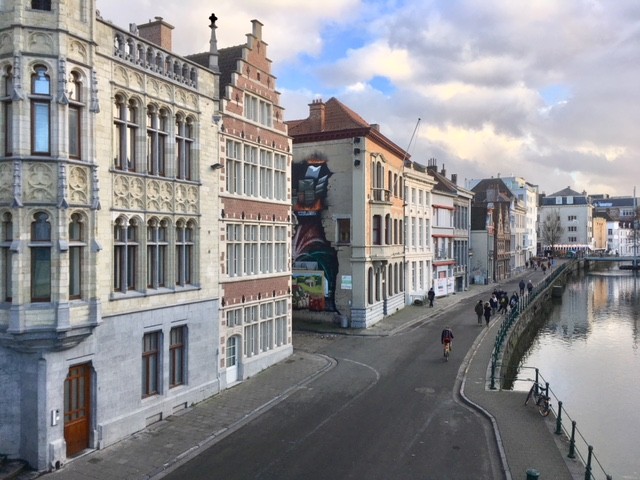 View from St Michael’s Bridge, Ghent