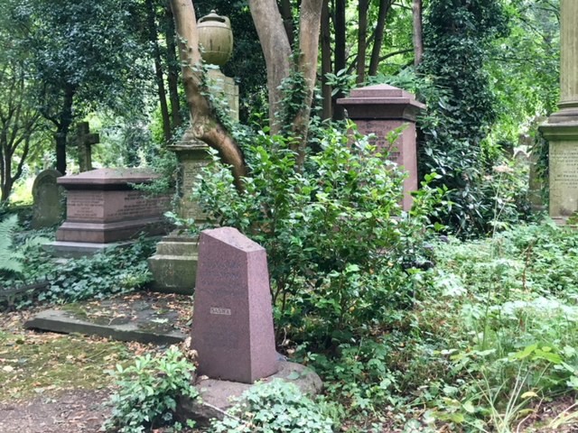 Alexander Litvinenko gravestone, West Highgate cemetery, London