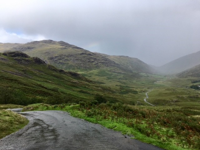 View from Hardknott over Wrynose Pass