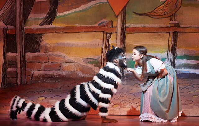 Cat and Alice, Dick Whittington. Photo courtesy of Oxford Playhouse.