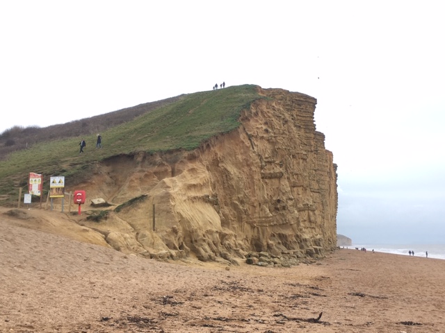 Cliffs at Bridport, Dorset coast