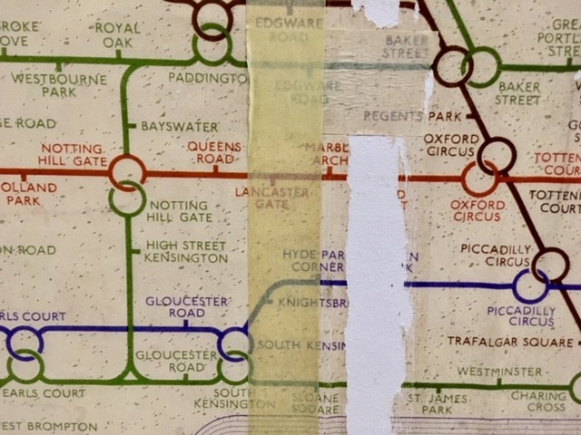 Underground map, Aldwych station