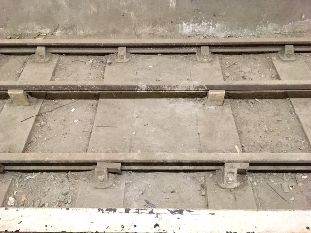 Rails at Aldwych underground station