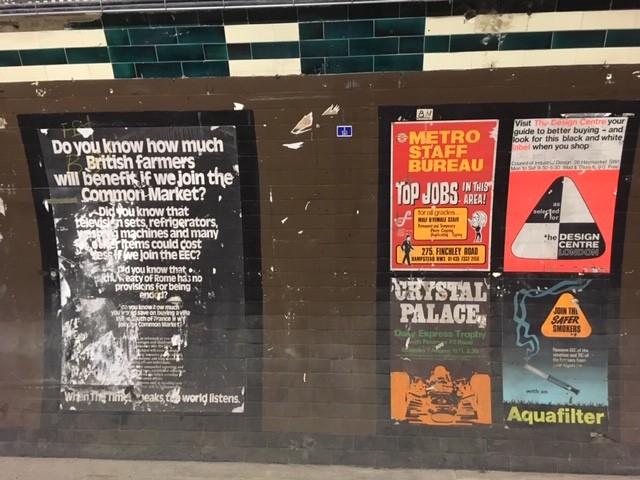 Aldwych Station adverts