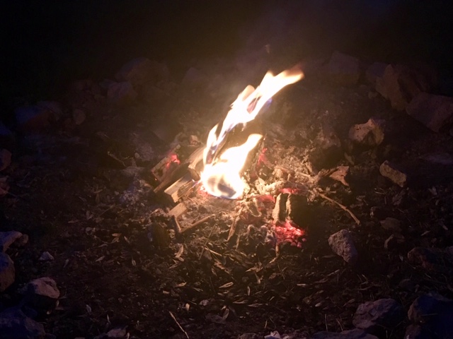 Campfire at Thistledown Farm