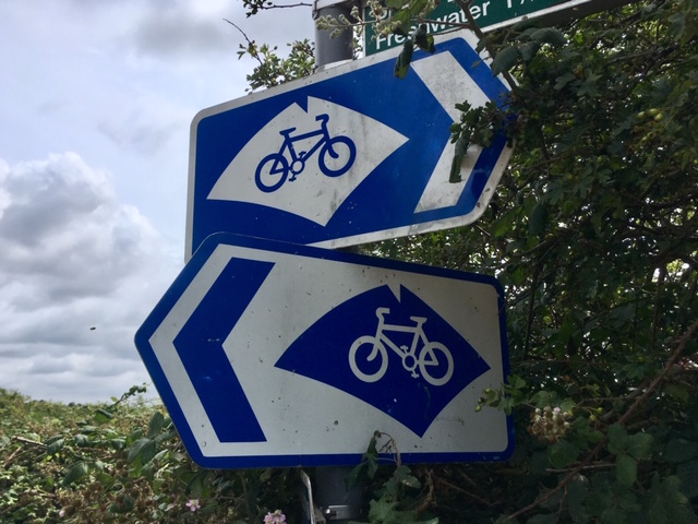 Isle of Wight round island cycle signposts