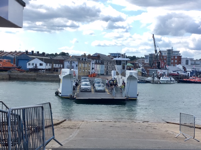 Chain ferry between East and West Cowes, IOW