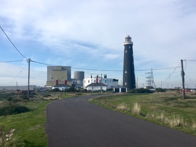 Dungeness nuclear power station and lighthouse